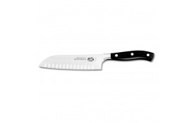 Faca Forjada Victorinox Santoku com Sulcos - 17 cm      REF. 7.7323.17G