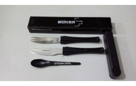 Kit  Boker Snac Pac  -  Garfo/Colher/ Faca--Boker-cutelaria_costal