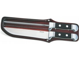 Conjunto Churrasco Bianchi Alumínio/Acrílico Preto 8" Com Bainha - 30504/38B