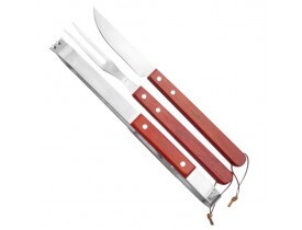Conjunto de 3 peças para Churrasco Fork -  Nautika