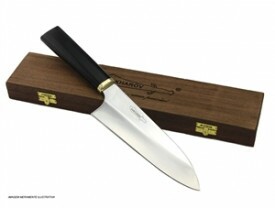 Faca Zakharov Cozinha Oriental Inox Cabo Acrílico Deba Bocho 8"