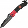 Canivete Resgate  bombeiros com abertura assistida. - TF-740FD - Master Cutlery -Cutelaria Costal