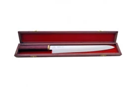 Faca Zakharov Yanagiba Bocho Inox 27 cm Destro Cabo de Madeira